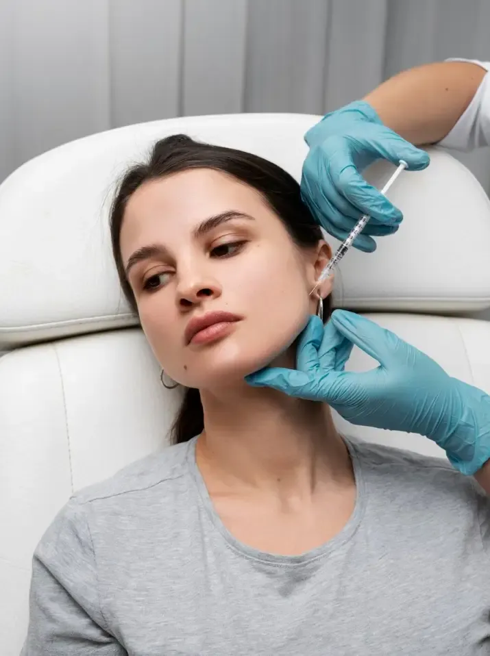 Procedimento de bioestimulador de colágeno em consultório Procedimento de bioestimulador de colágeno em consultório